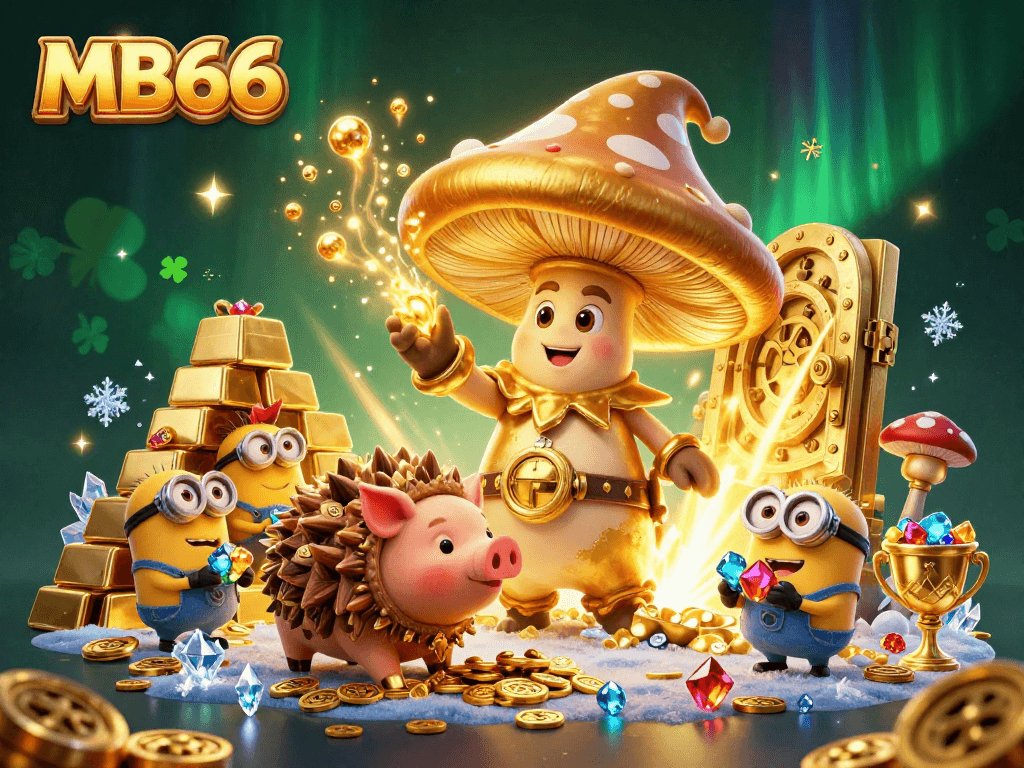 Experience magical wins at MB66 with an enchanting golden wizard and treasure-filled adventures.