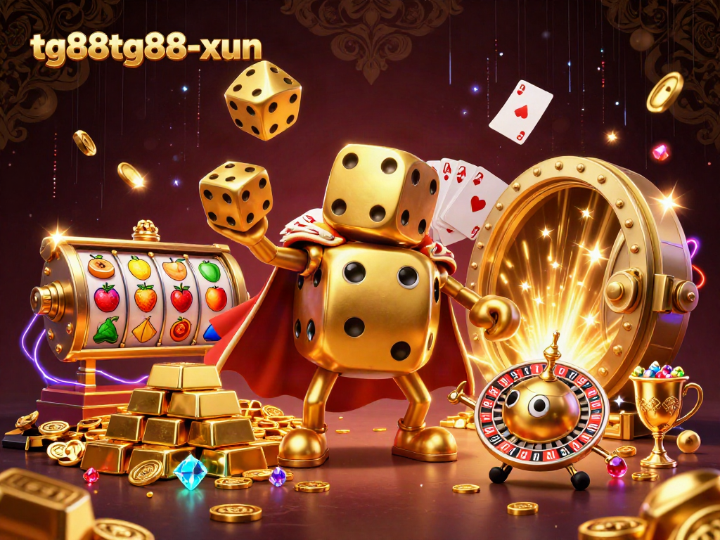 Engage with tg88tg88-xun in a thrilling slot adventure featuring golden dice and jackpots.
