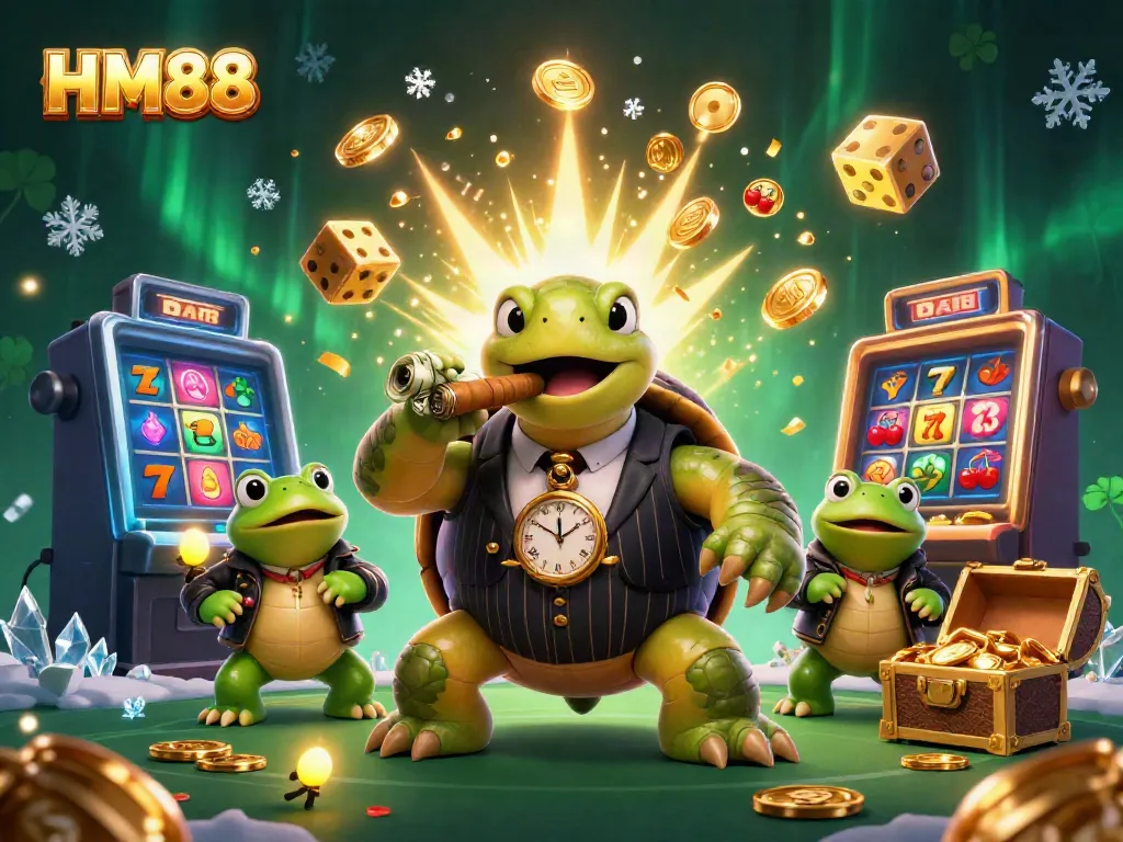 Experience exciting gambling with HM88's vibrant casino atmosphere featuring animated characters and jackpots