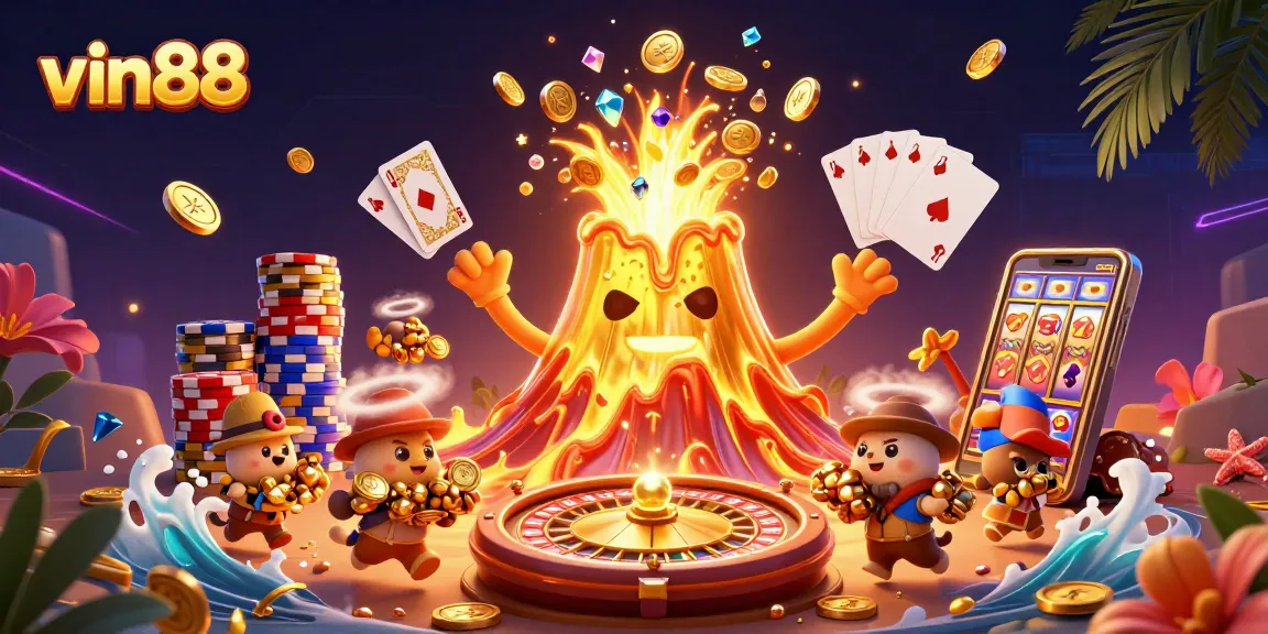 Experience the thrill of winning big at vin88 with triumph and treasure amidst casino excitement.