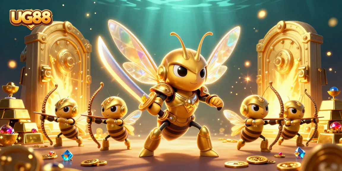 Experience the thrill of winning with UG88 as our heroic characters dive into a treasure-rich casino world.