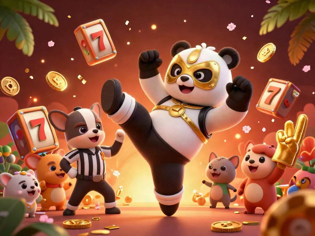 Experience exciting gaming action with the qh88alf panda wrestler and vibrant slot elements.