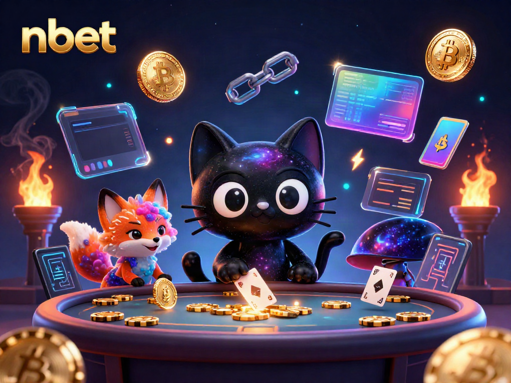 Experience the thrill of nbet with a cosmic casino where a black hole cat and nebula fox charm players.