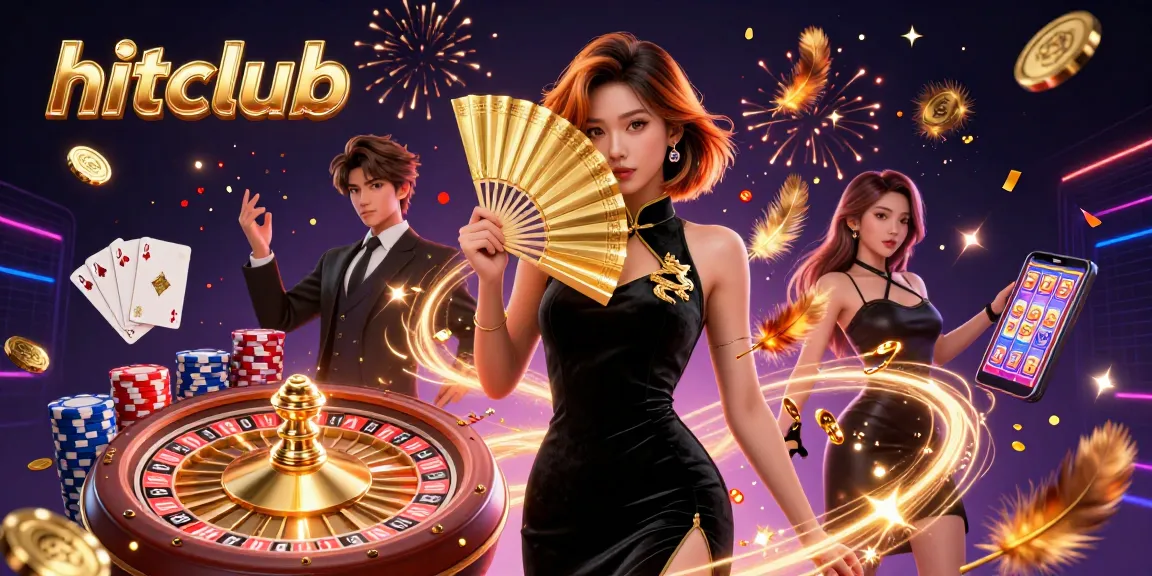 Experience the thrill of hitclub with captivating casino elements, golden coins, and dramatic 3D visuals.