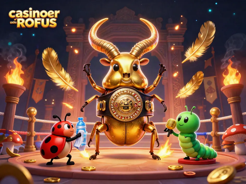 Engage with casinoer uden ROFUS featuring a golden stag beetle champion, perfect for casino enthusiasts.