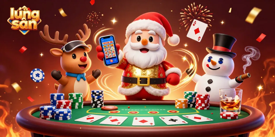 Join the festive fun at lương sơn casino with Santa and friends showcasing exciting jackpot slots!