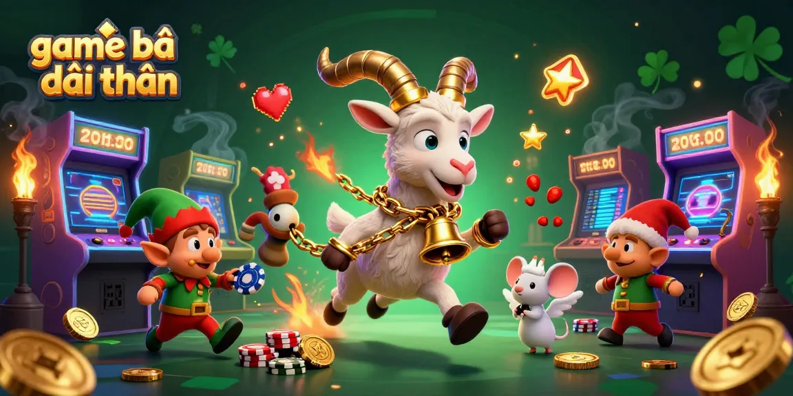Engage in game bài đổi thưởng with lively characters in a festive casino setting.