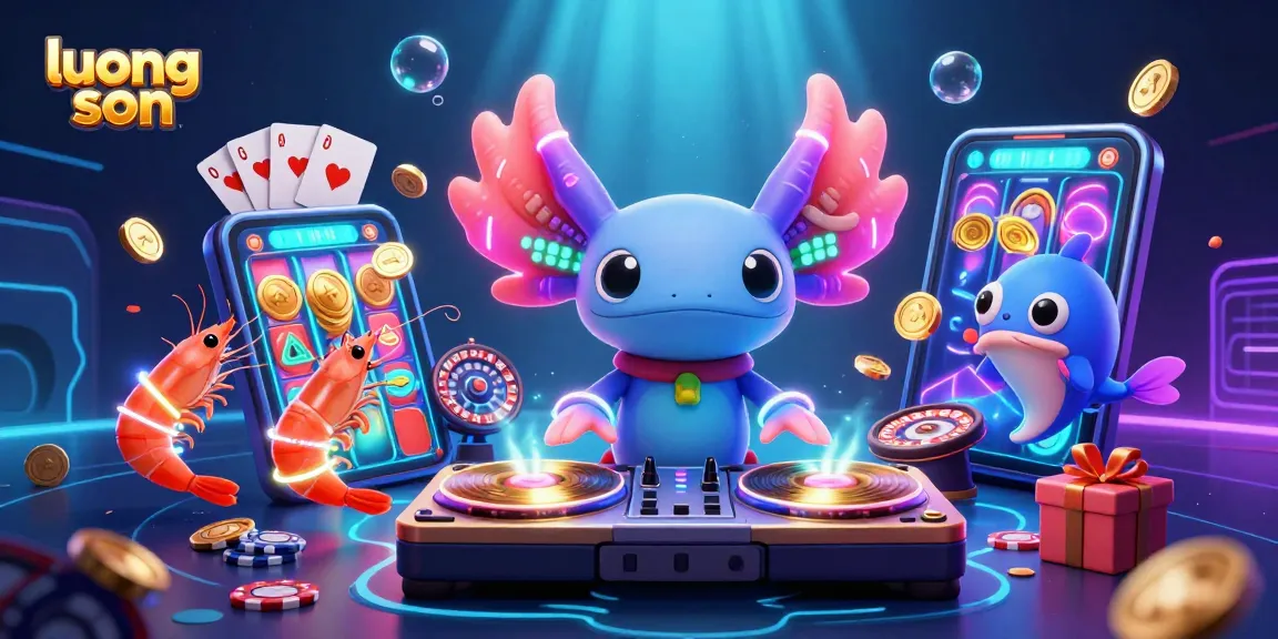 Engage with luong son's exciting slot games while enjoying vibrant underwater scenes and characters.