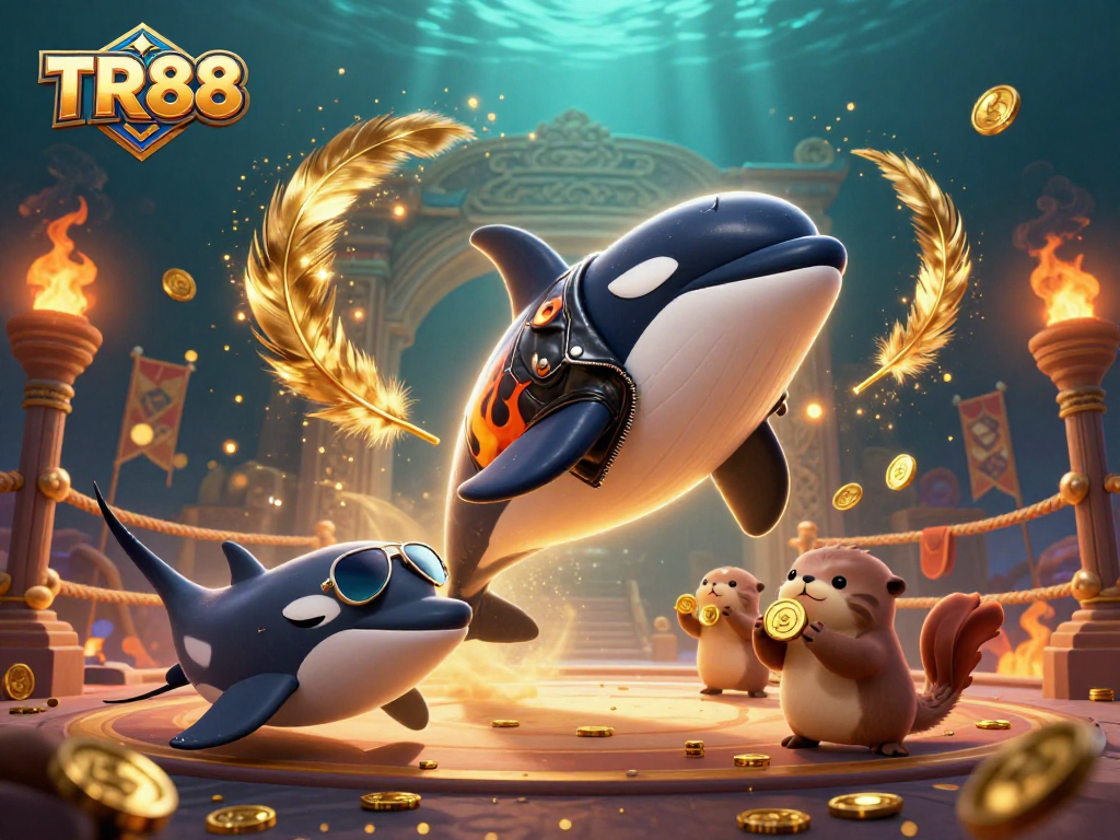 Experience thrilling gameplay at TR88 with 3D characters and vibrant casino elements in action.
