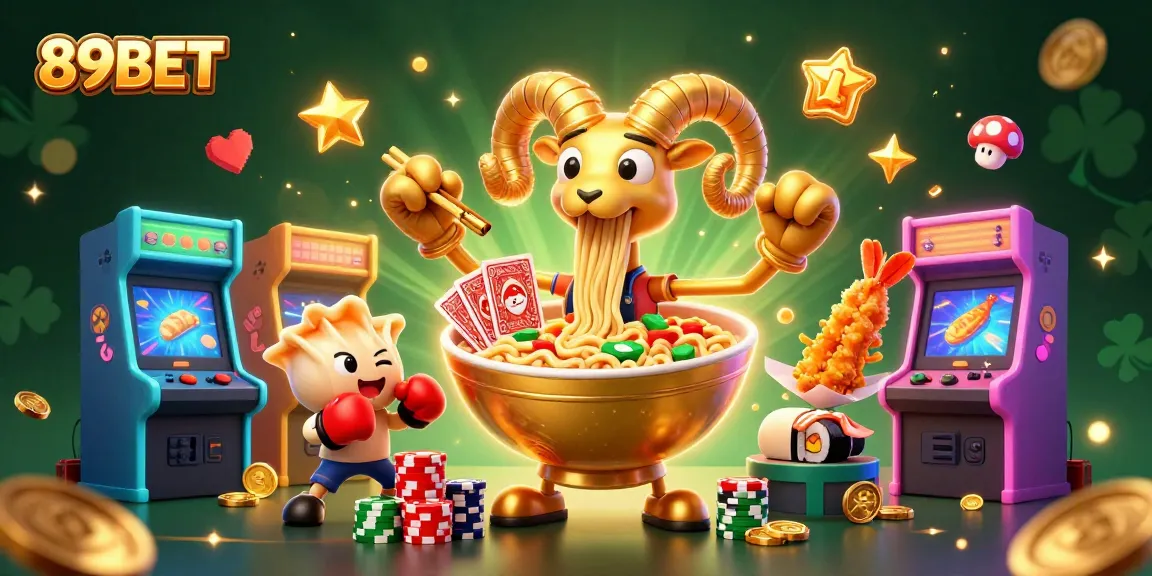 Engage with 89BET's vibrant online gaming world filled with animated characters and colorful casino elements.