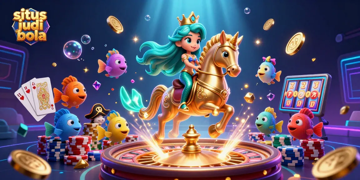 Menangkan taruhan di situs judi bola dengan ilustrasi mermaid yang menakjubkan dan elemen kasino.