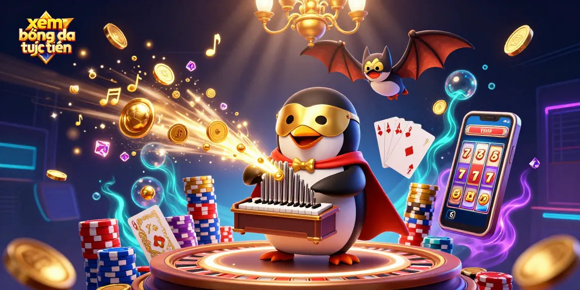 Engage in xem bóng đá trực tuyến with thrilling elements like the phantom penguin and dazzling casino effects