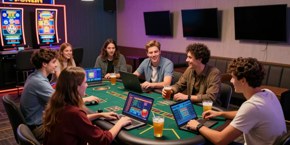 Dynamic gaming scene highlighting ku88 casino experience with friends enjoying live dealer games.