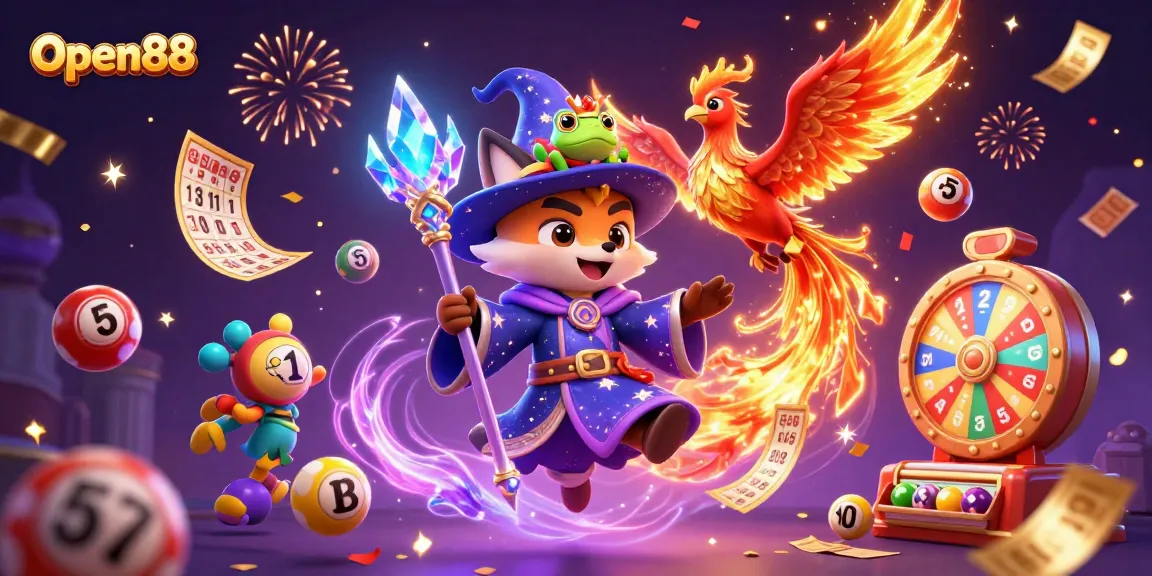 Enhance your chances at Open88 with a vibrant casino scene featuring thrilling game elements.