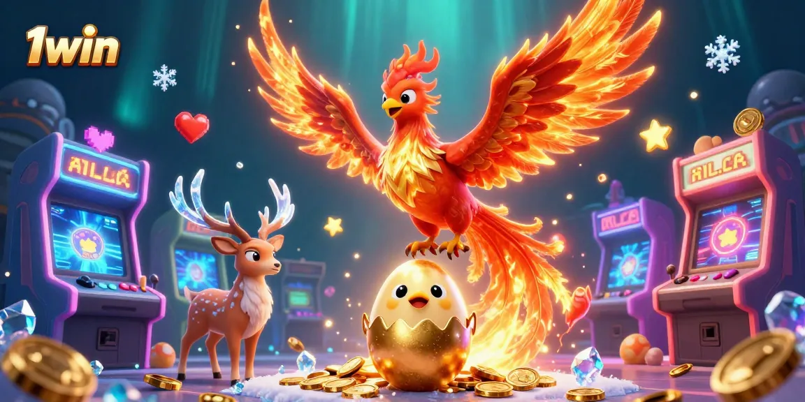 Experience thrilling gameplay at 1win with vibrant phoenix fantasy visuals and captivating casino elements.