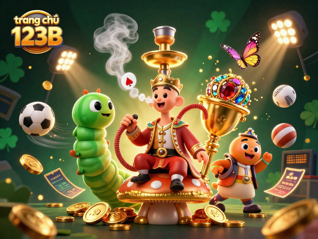 Experience the excitement of trang chủ 123B with this vibrant, detailed casino illustration.