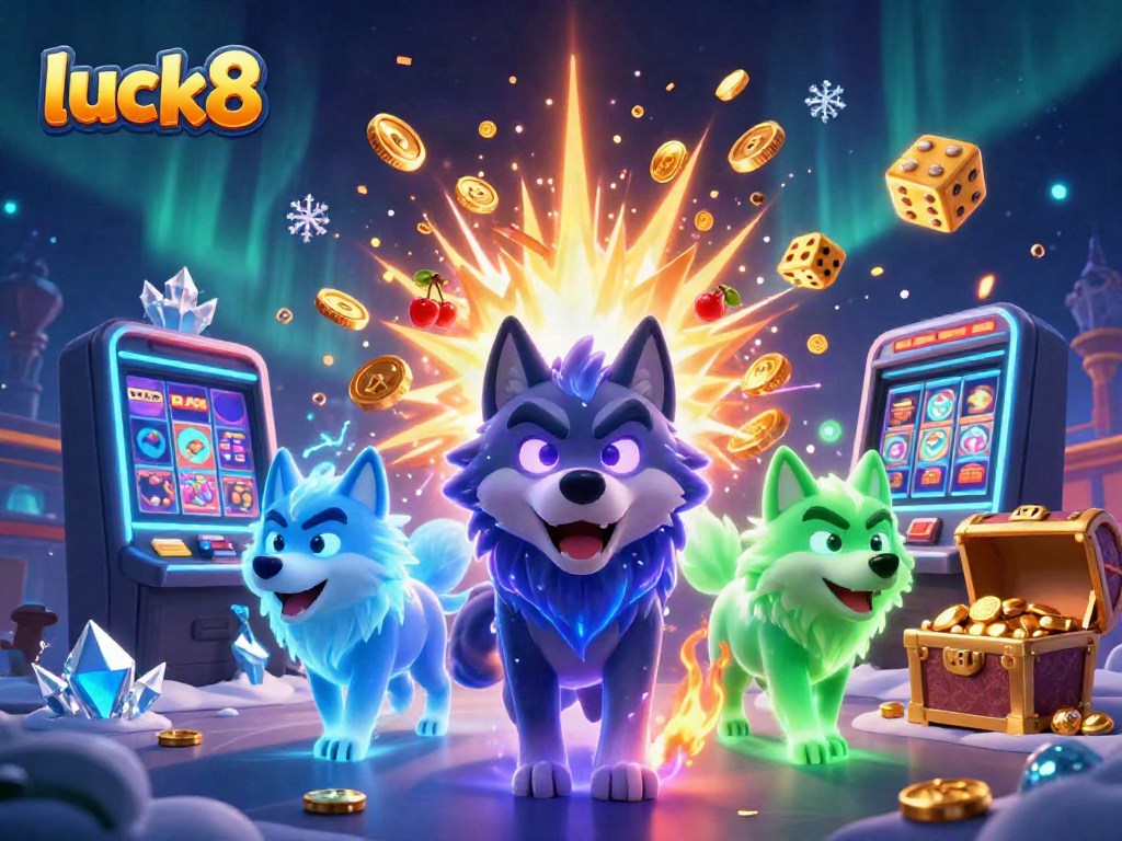 Experience big wins at luck8 with an exciting jackpot explosion of coins and vibrant game elements.