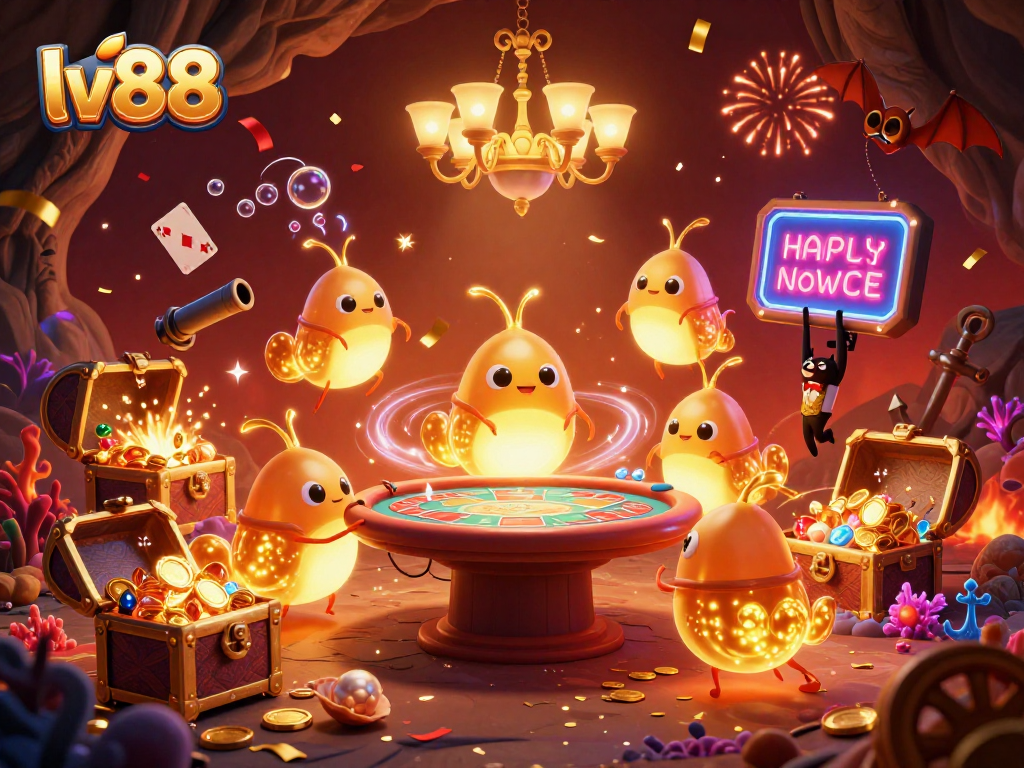 Experience vivid gameplay with lv88, where glowworms illuminate the casino action.