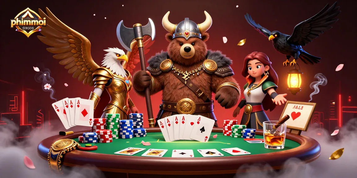 Experience thrilling gameplay with phimmoi as a Viking bear and Valkyrie eagle dominate the poker scene.