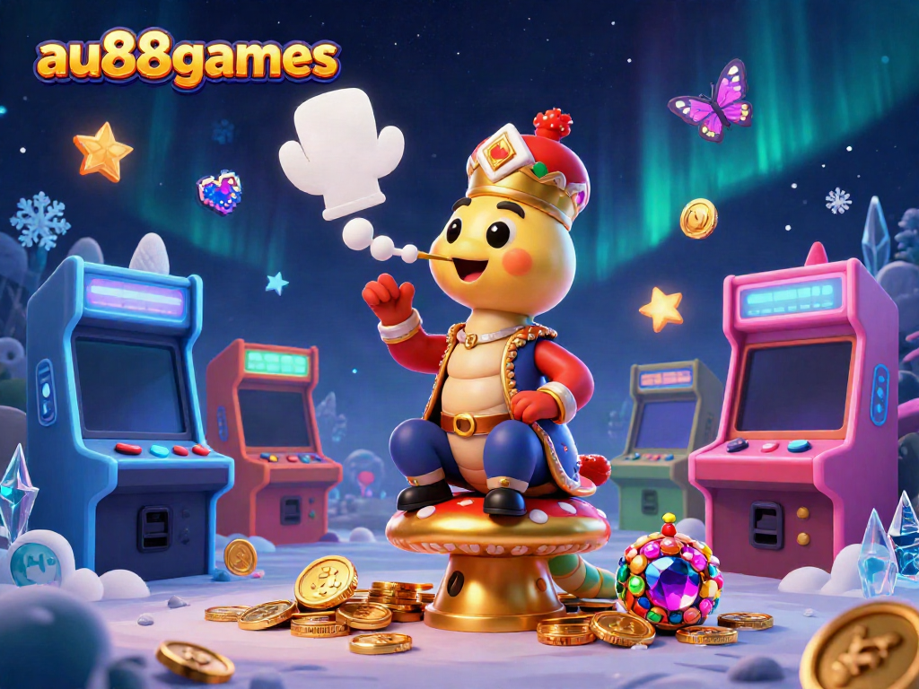 Engage with world-class gaming strategies at au88games while enjoying a vibrant casino-themed 3D illustration.