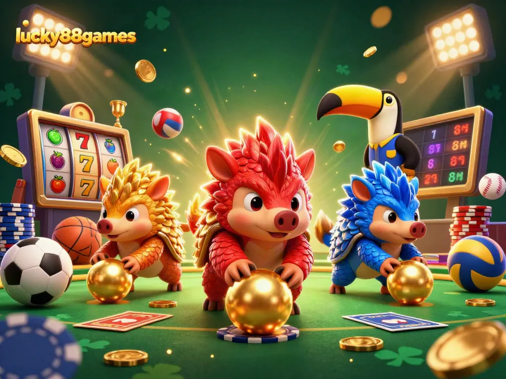 Experience the excitement of lucky88games in a vibrant 3D casino setting with dynamic gameplay elements.