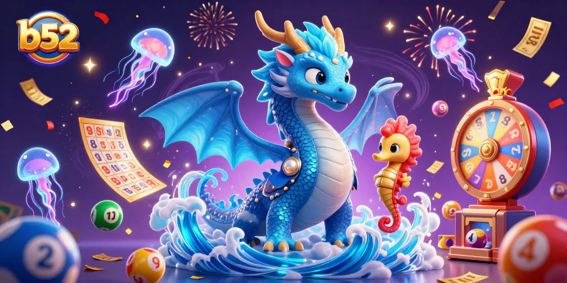 Engage with the b52 gaming landscape, featuring vibrant lottery elements and casino excitement.