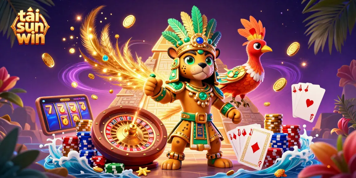 Play exciting slots with tải sun win, featuring vibrant casino elements and rich 3D graphics.