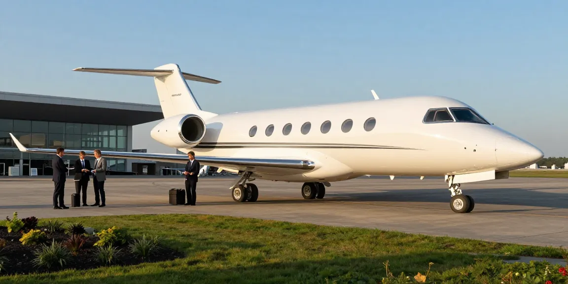 Private jet rental Amsterdam with crew preparing for departure at Schiphol Airport.