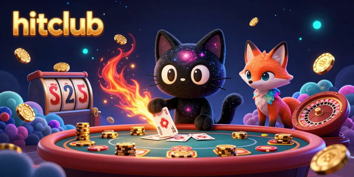 Engage in thrilling casino adventures with Hitclub, featuring cosmic characters and vibrant slot games.