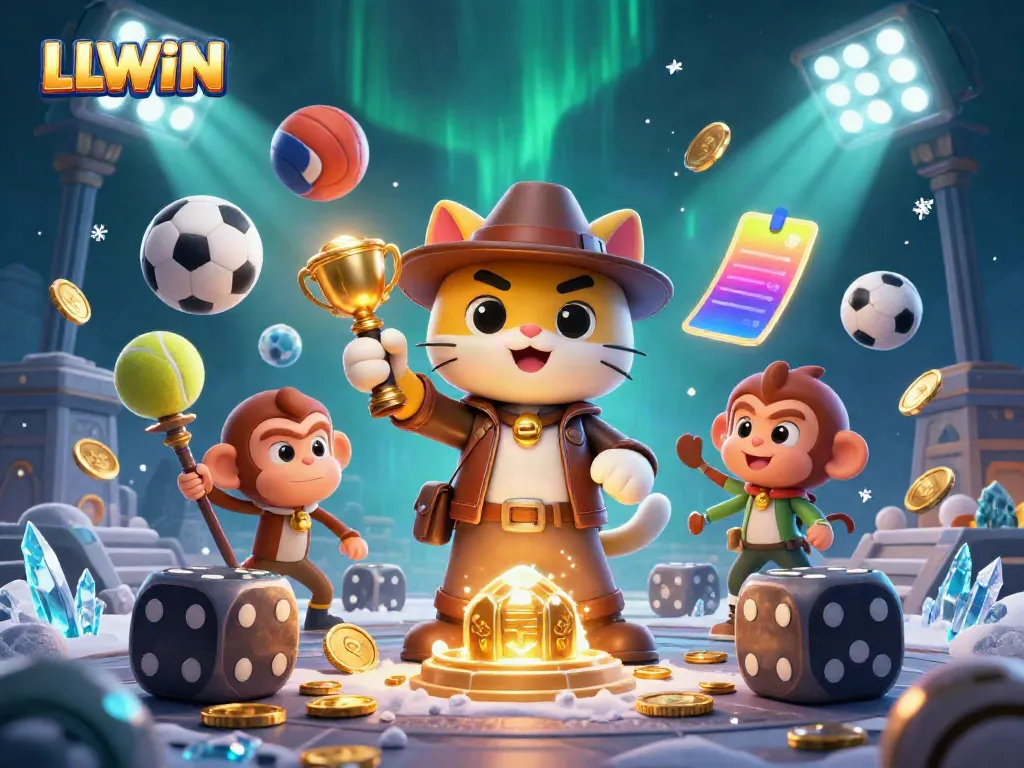 Experience thrilling adventures at LLWIN, where a cat explorer uncovers casino treasures.