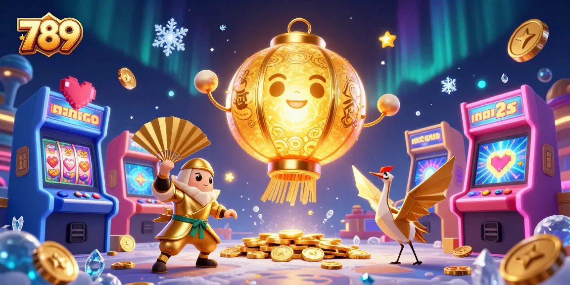 Experience 789's thrilling casino magic featuring glowing lanterns, lucky symbols, and vibrant gaming elements.