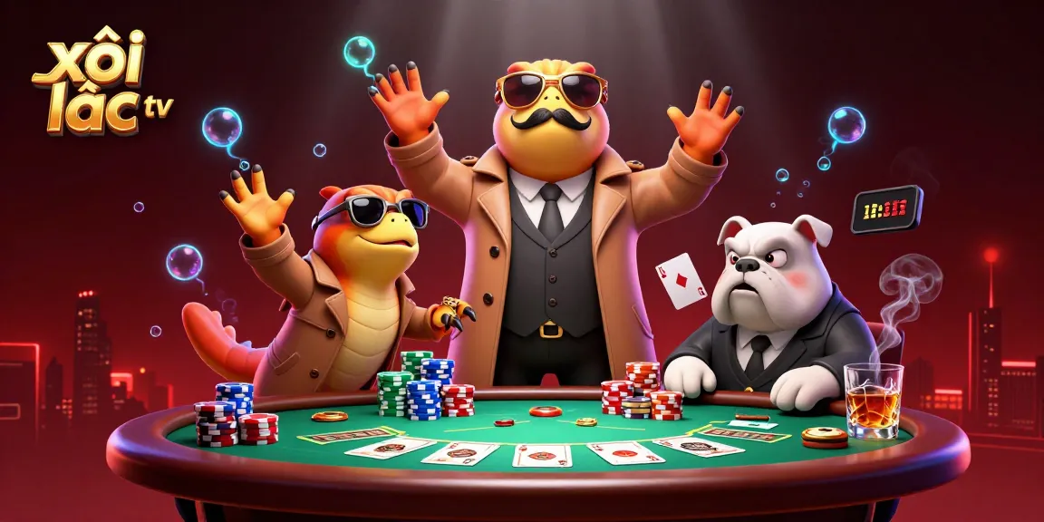 Experience the thrill of gambling with xôi lạc tv, featuring raptors in trench coats at a VIP lounge.