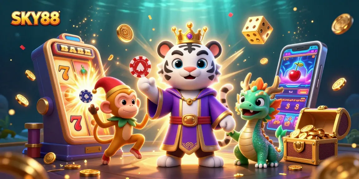 SKY88 elevates excitement with a captivating scene showcasing a vibrant casino adventure.