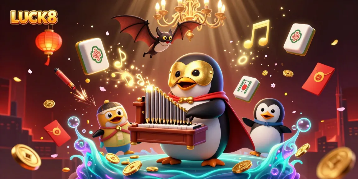 Experience the thrill of winning at LUCK8 with an enchanting casino illustration.