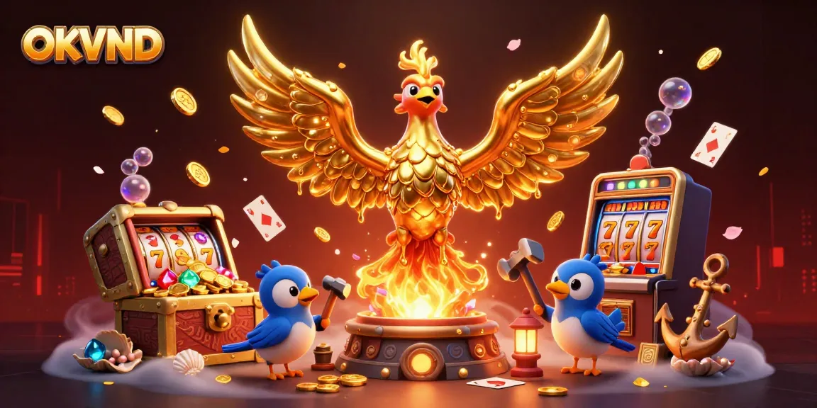 Win big with OKVND's thrilling golden phoenix amid rich slot experience.