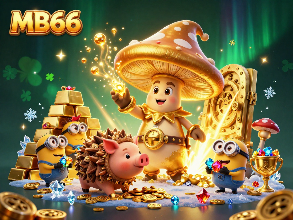 Experience magical wins at MB66 with an enchanting golden wizard and treasure-filled adventures.