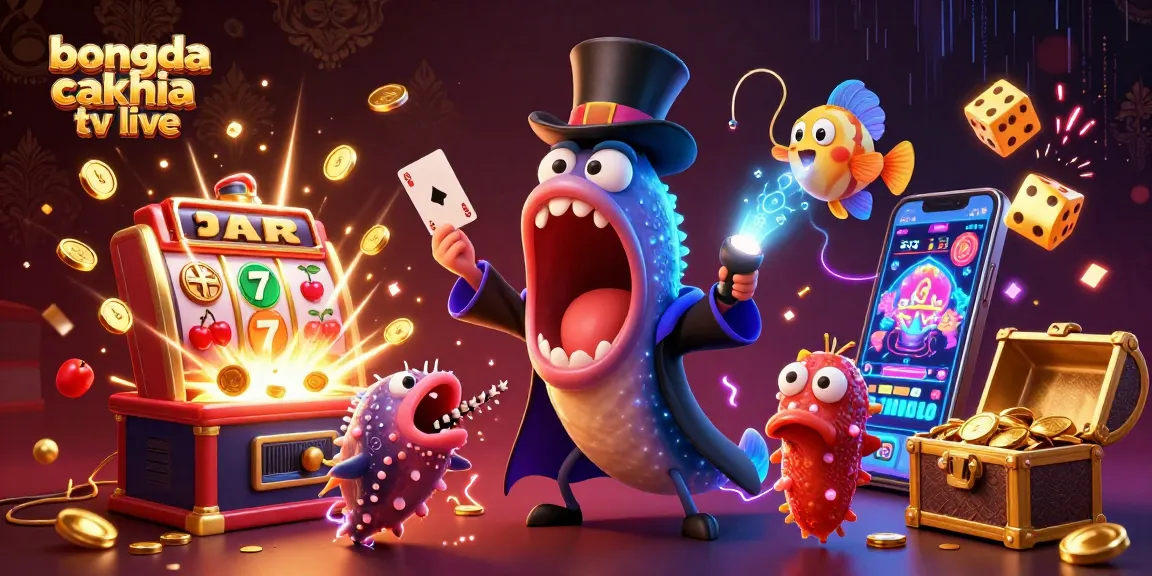 Experience the immersive action of bongda cakhia tv live through vibrant 3D casino elements and characters.