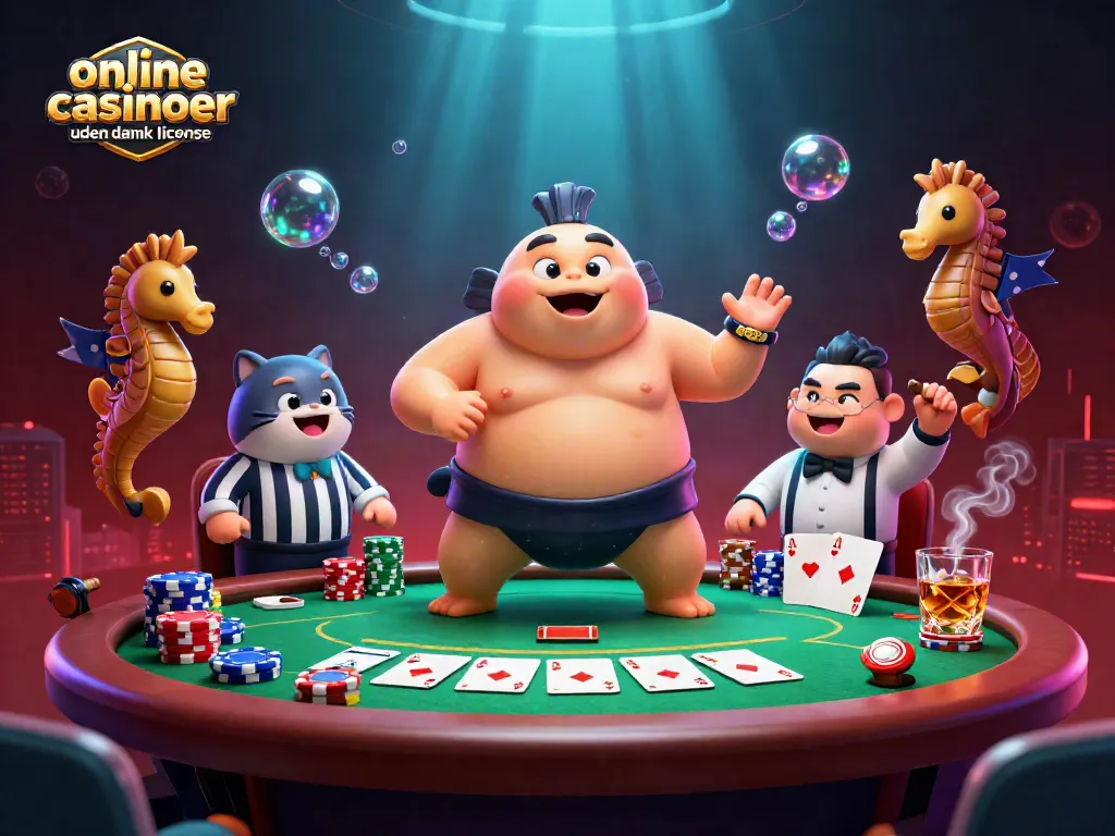Engage in thrilling gameplay at online casinoer uden dansk licens with this colorful 3D underwater scene.