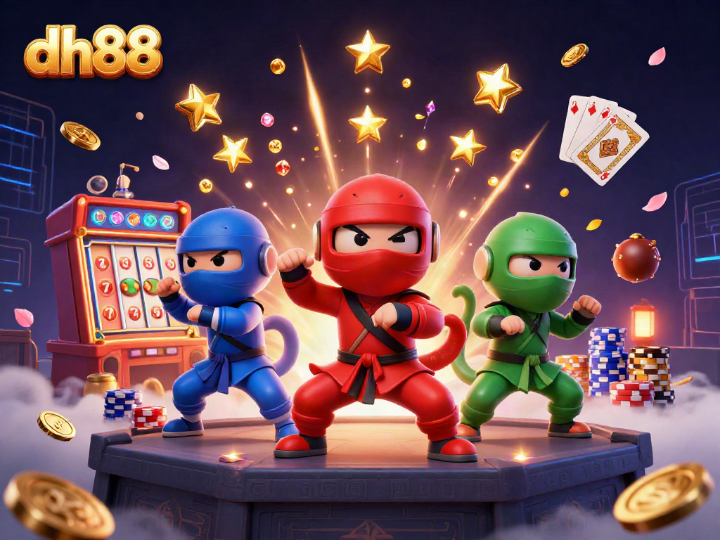 Engage in thrilling casino action with dh88's ninja chameleons and dynamic slot themes.